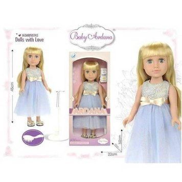 Лялька Модниця у блакитній сукні 45см Baby Ardana 15562 фото