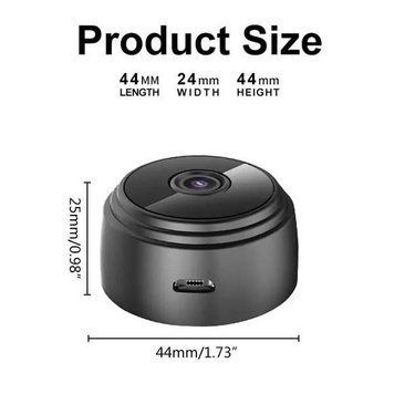 Міні камера з нічним баченням IP Wi-Fi HD A9 Чорна 14425 фото