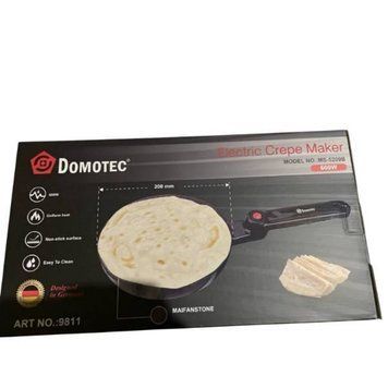 Млинець з керамічним покриттям антипригарним 600Вт Domotec MS 5209B Ceramic panel Чорна 28569 фото
