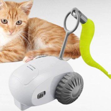 Іграшка для тварин акумуляторна USB Cat teaser Біла 34612 фото